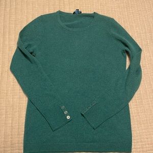 Talbots Green Cashmere Sweater